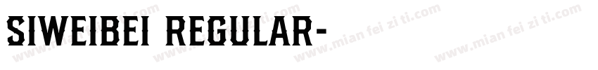 SIweibei Regular字体转换